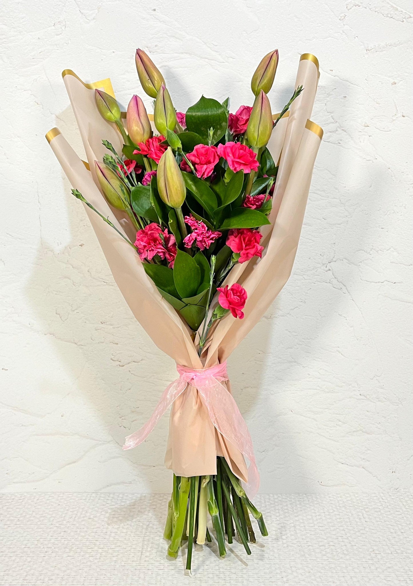 Ramo tulipanes y clavelinas