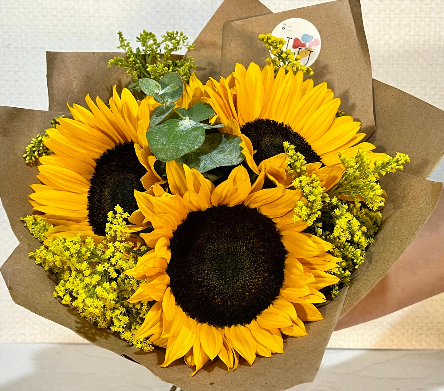 Ramo sonrisa de girasoles