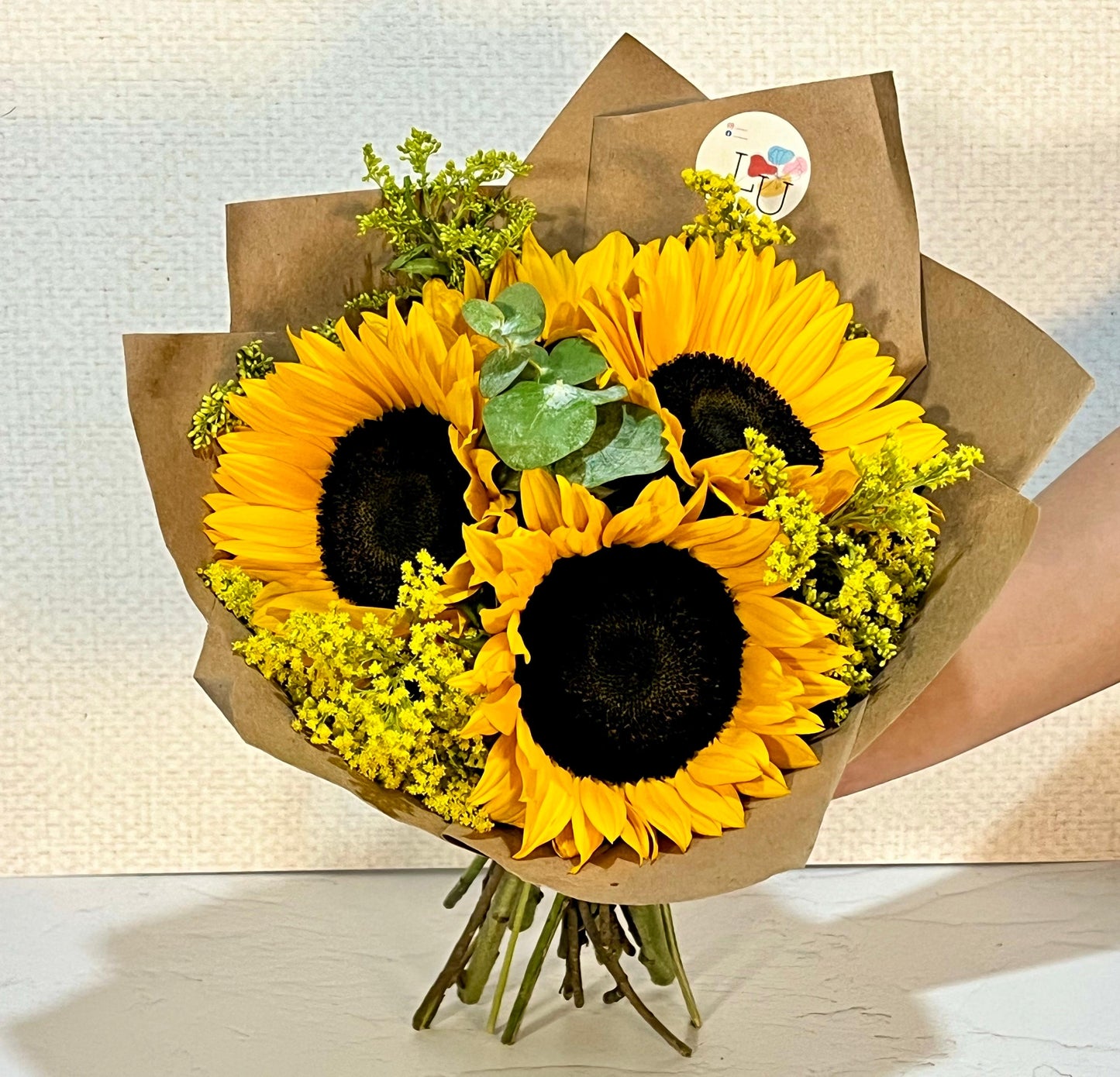 Ramo sonrisa de girasoles