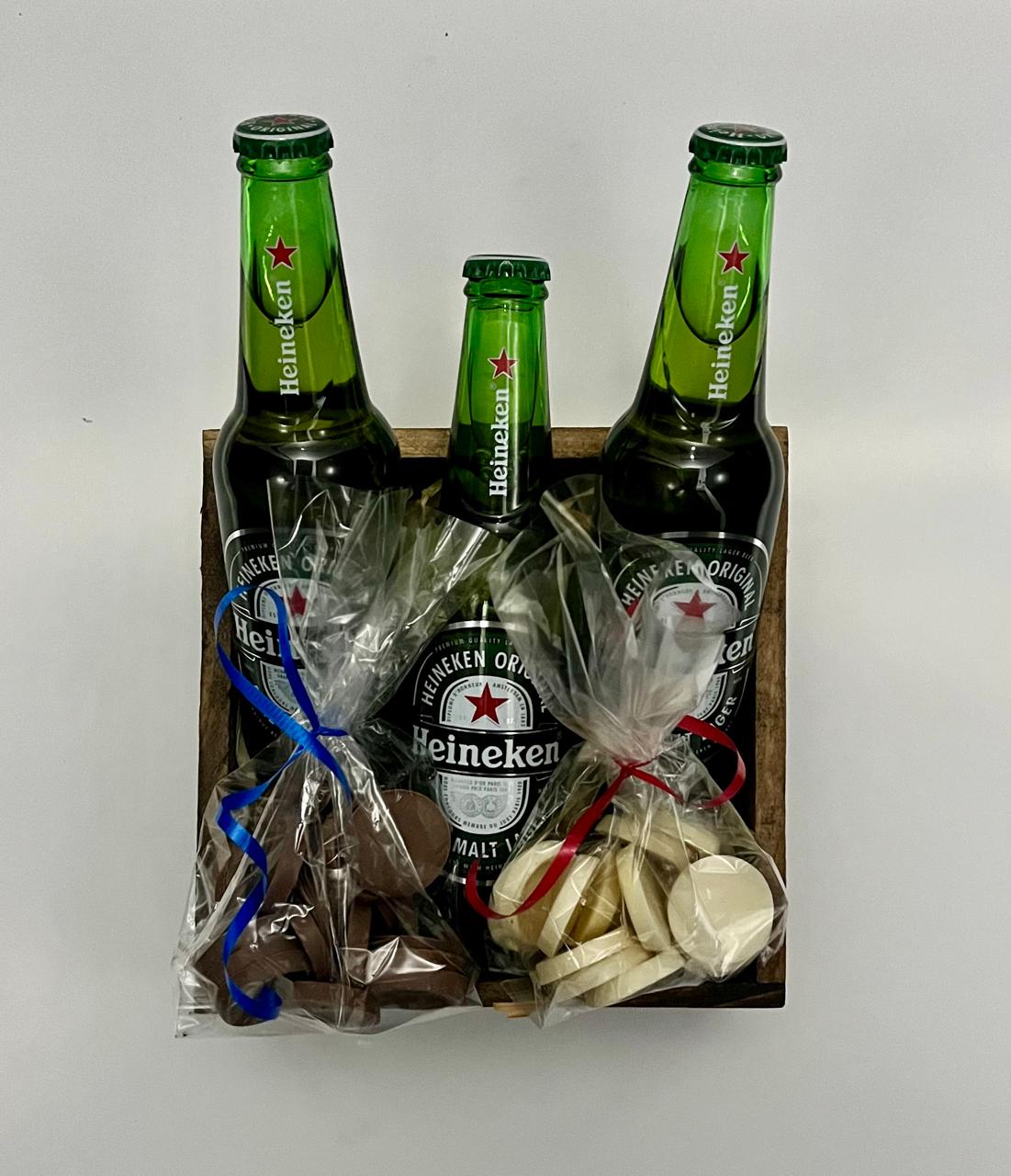 Caja con cervezas + chocolates H