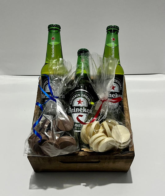 Caja con cervezas + chocolates H