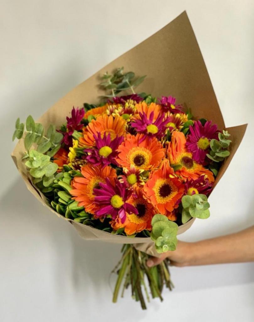 Ramo gerbera naranja
